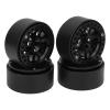 4pcs RC Crawler Rims, Aluminum Alloy 1.9in Beadlock Wheel Rims with High Wear Resistance for Axial SCX10 SCX10 II III GEN8 RC Crawler Car view 1