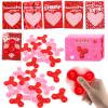 24 PCS Mini Fidget Spinner Toys with Cards, Bulk Stress Fidget Toys for Kids Classroom Treasure Box, Birthday Party Favors Goodie Bag Stuffers, Carnival Prize (Red+Pink) view 1