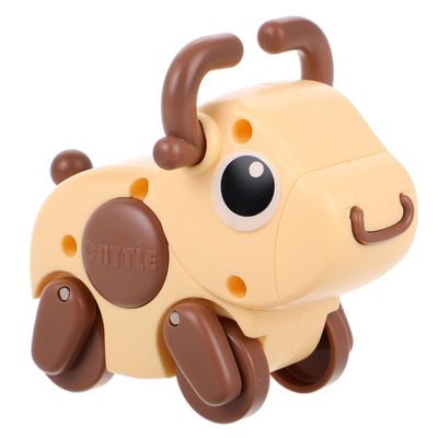 Beaupretty Wind Up Push Animal Spring Windup Sliding Clockwork Ox for Birthday Party Favors Classroom Prizes Treasure Box Goodie Bags