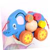 Abaodam Funny Cartoon Elephant Pulling Cart for Walker with Push String Educational Moving Enhancing Practical Skills and Interaction view 4