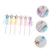 Hemoton 6pcs Star-Shaped Fairy Wands Portable Angel Sticks for Birthday Party Role Play Comfortable Grip Magical Wand in Pink Purple Gold Blue for Festival Dress-up view 2