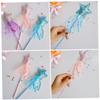 Hemoton 6pcs Star-Shaped Fairy Wands Portable Angel Sticks for Birthday Party Role Play Comfortable Grip Magical Wand in Pink Purple Gold Blue for Festival Dress-up view 3