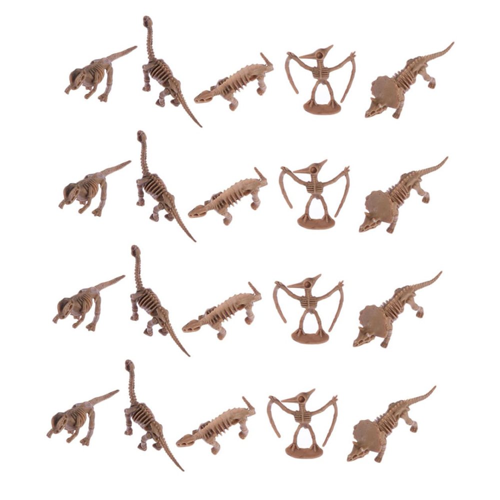 BESPORTBLE 24Pcs Mini Dinosaur Figures Plaything for Boys and Educational Birthday Party Supplies Safe and Realistic Animal Models Random Style