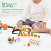 Alasum Educational Cylinder Stacking Blocks for Balanced Smooth-Edge Building to Develop Hand-Eye Coordination Imagination and Social Skills Compact and Portable Early Learning Plaything view 4