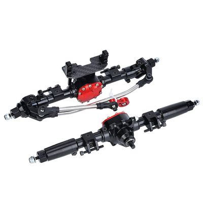 1/10 Scale RC Aluminum Axle Set | CNC Machined Front & Rear Axles for Crawler SCX10 II 90046 90047 | Robust Upgrade for RC Cars/Trucks/Off - Road