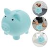 Abaodam Creative Large Blue Piggy Bank for Boys PVC Coin Box Cute Piggy Money Saver for Bedroom Study Home Decor view 3