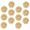 BESPORTBLE 12Pcs Handwoven Mini Straw Hats for Dolls Lightweight Breathable Dollhouse Accessories Tiny Woven Caps for DIY Crafts Summer Decoration view 1