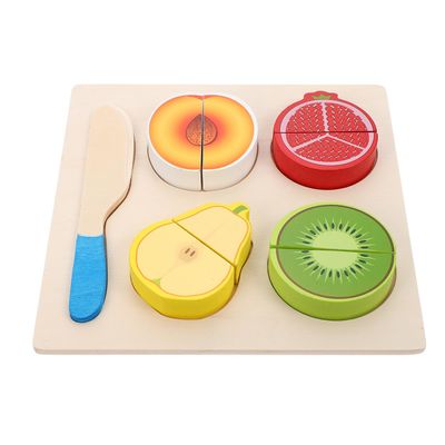 BESPORTBLE Fruit Cutting Play for Educational Kitchen Removable Cartoon Fruit Puzzle for Hand-Eye Coordination and Creativity Development Safe Non-Toxic Material for Age