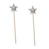 CHILDWEET 2pcs Glitter Star Wands for Lightweight Fairy Sticks Costume Props for Birthday Parties Halloween and Festival Play view 1