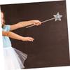 CHILDWEET 2pcs Glitter Star Wands for Lightweight Fairy Sticks Costume Props for Birthday Parties Halloween and Festival Play view 3