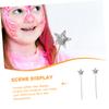 CHILDWEET 2pcs Glitter Star Wands for Lightweight Fairy Sticks Costume Props for Birthday Parties Halloween and Festival Play view 4