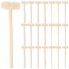 HOOTNEE 50pcs Small Wooden Hammer for Mini Educational Mallet Safe Creative Pounding Tool for Motor Skill Development at Home and School view 1