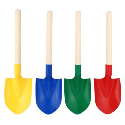 CHILDWEET 4pcs Colored Beach Sand Shovels Lightweight Plastic Sand Tools for Summer Outdoor Play Safe for Boys