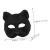 Abaodam 2pcs Fox Animal Masks for Halloween Masquerade Party Costume Props Black Gray Fox Masks for Easter Carnival Cosplay Accessory view 2