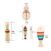 Alasum 3 Sets Wooden Guiro Percussion Instruments with Sticks for Beginner Music Education Handcrafted Wood Guiro for Boys Early Learning and Hand-Eye Coordination Development view 2