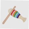 Alasum 3 Sets Wooden Guiro Percussion Instruments with Sticks for Beginner Music Education Handcrafted Wood Guiro for Boys Early Learning and Hand-Eye Coordination Development view 3