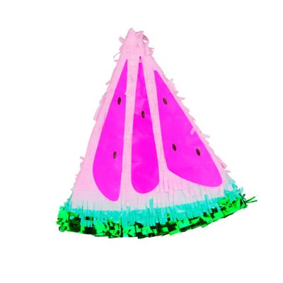 Abaodam Watermelon Pinata Handmade Traditional Mexican Candy Filled for Birthday Fiesta Party Decorations Creative Fruit Design for Cinco De Mayo and Holiday Celebrations Small