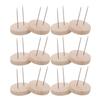 Abaodam 24pcs Wooden Doll Stands Knitted Base for Action Figures Display Rack Support Bracket Stable Showcase Storage for Collectors and Shops view 1