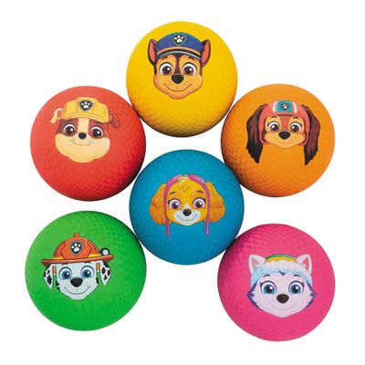 8 1/2" Inflatable Paw Patrol Character Rubber Playground Balls  6 Piece