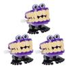 Outanaya 3pcs Wind-up Educational Walking Teeth Adorable Festival Playthings for Boys and Creative Bouncing Teeth Models for Enhancement Random Color view 1