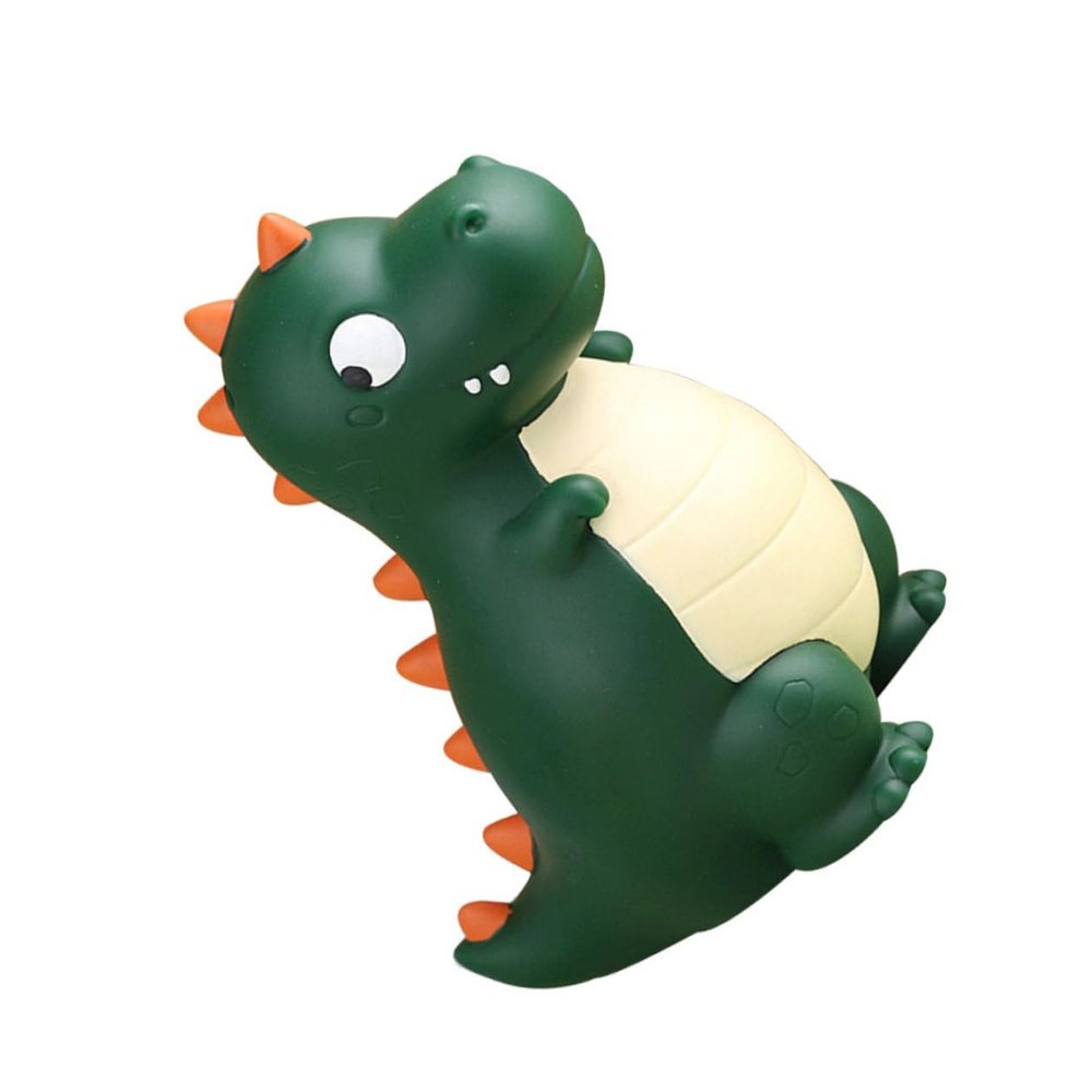 Abaodam Cartoon Dinosaur Piggy Bank for Plastic Animal Model Money Saving Jar Small Green Dinosaur Coin Bank for Decor and Coin Organization