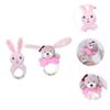 Abaodam 2pcs Animal Rattle Plush Ring Shakers Lightweight Auditory Stimulating Grab Exercise for Boy Girl Newborns view 3