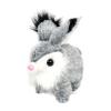 KiBcsLic Bunny Toy Rabbit Interactive Electronic Pet Cute Wiggle Ears Walking for Girls and Boys Children Party Favors, Light Gray view 1
