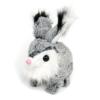 KiBcsLic Bunny Toy Rabbit Interactive Electronic Pet Cute Wiggle Ears Walking for Girls and Boys Children Party Favors, Light Gray view 3