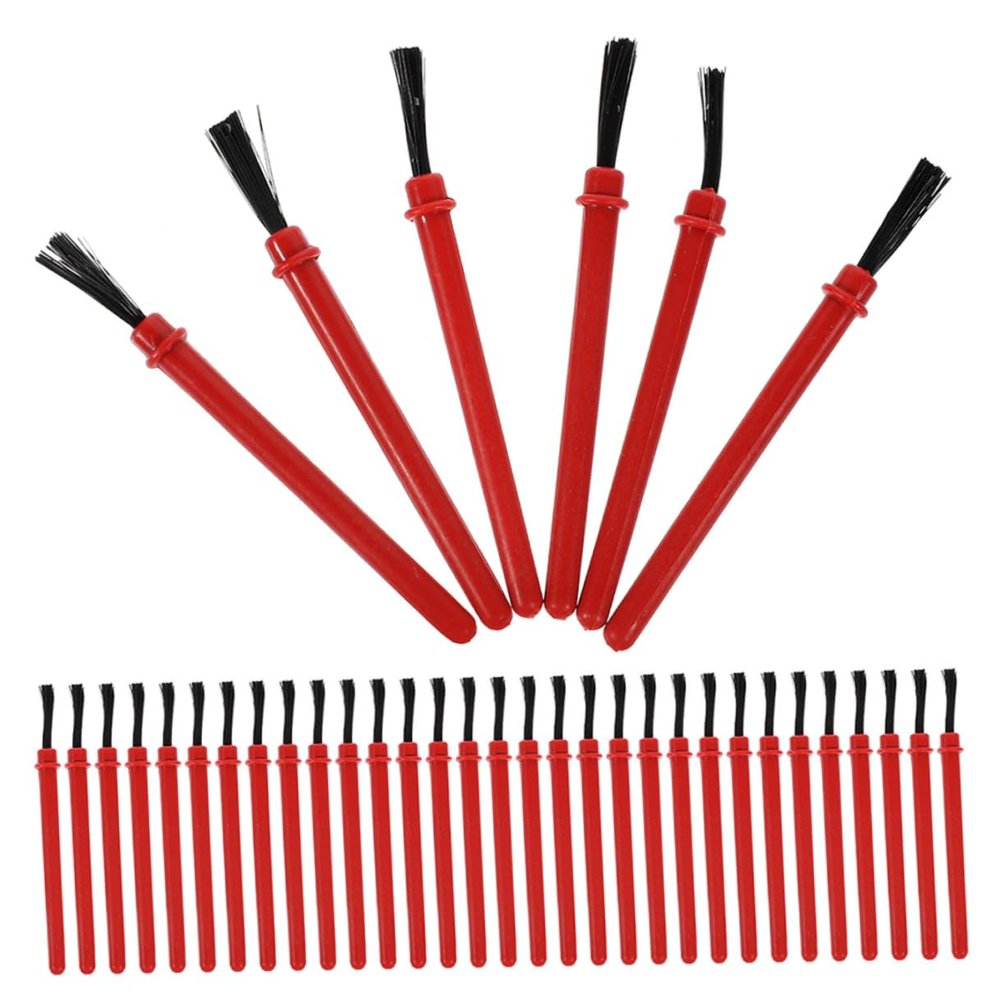 Abaodam 50Pcs Paint Brush Set Small Watercolor Brushes for Safe Material Easy to Handle Bulk Art Supplies for Boys and Creative Painting