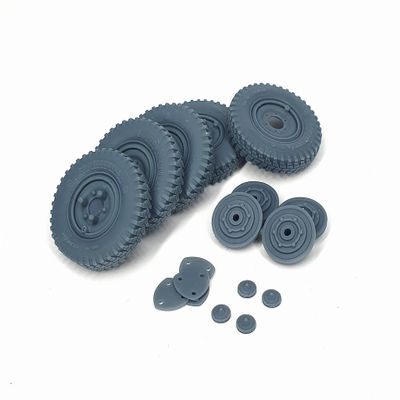 Pimp My Miniatures Afvs35-194 1/35 Sd.Kfz 222 Early Road Wheels Set with Spare Weighted Type 3 for Hobby Boss Accessories kit Upgrade Set for Plastic Model kit