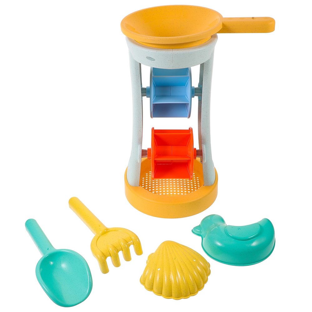 Beaupretty Sand with Straw Beach Bucket and Digging Tools Safe Outdoor Plaything for Beach Backyard and Gardening Fun