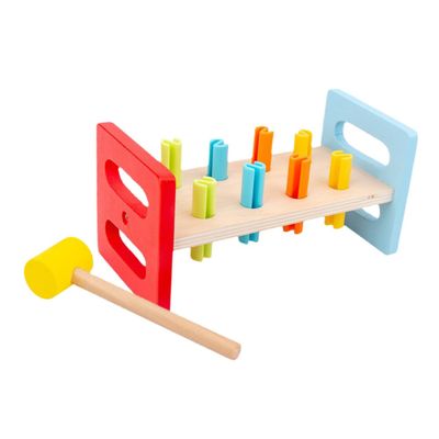 FRCOLOR 2Pcs Hammer for Pounding and Whacking Playset Interactive Cognitive Game for Motor Skill and Muscle Development Safe Educational Hammering for Hand-Eye Coordination