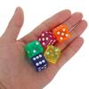 BESPORTBLE 36pcs Transparent Acrylic Dice Set for Board Games and Math Teaching Straight-Edged Dice for Classroom Use Party Activities Educational Counting Tools view 4