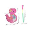 Alipis Dinosaur Pinata with Rod for Birthday Party Fun Pink Decorative Filled with Candy and Confetti for Celebrations and Theme Party Entertainment view 2