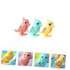 TOYANDONA 3pcs Wind-up Chicken for Lightweight Plastic Animal Walking Smooth Safe Material Random Colors Party and Easter Basket Fillers Random Color view 3