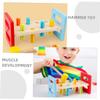 SUPVOX 2Pcs Hammer Pounding Bench for Fine Motor Skill Development Interactive Whack Game for Hand-Eye Coordination and Muscle Strength Building Educational Pounding view 3
