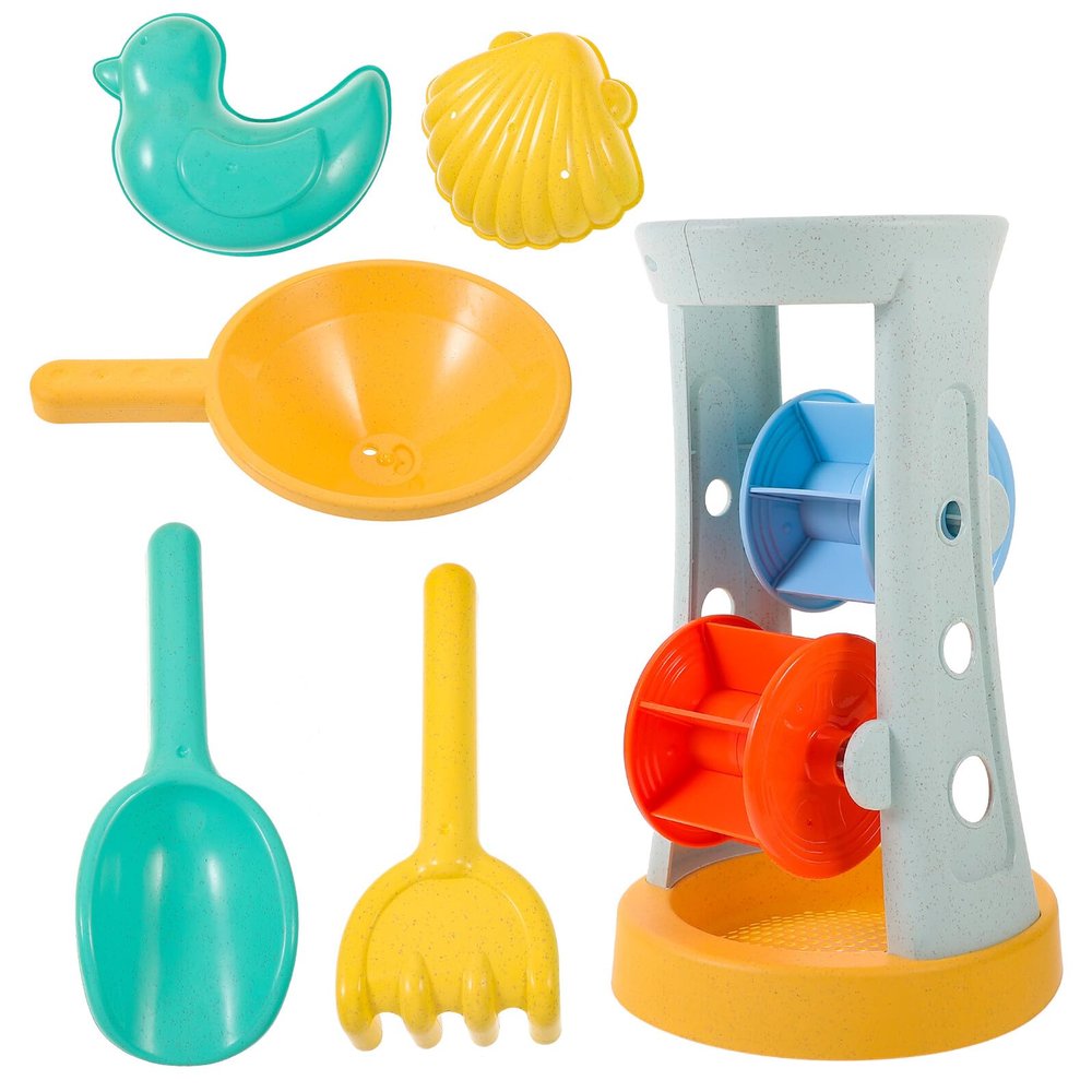 Abaodam Beach Sand Play Outdoor with Bucket Shovel and Molds for Boys and Creative Plastic Sand for Backyard Pool and Seaside Fun Enhances Coordination and Imagination