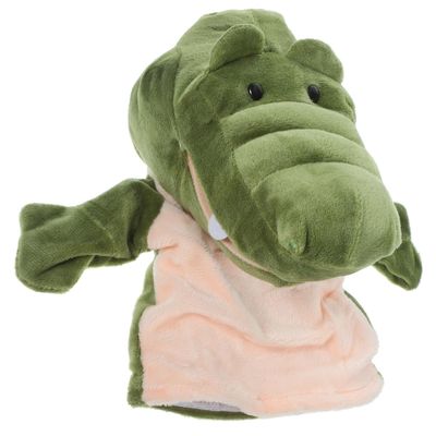 Abaodam Realistic Alligator Plush Animal Puppet with Open Mouth Soft Stuffed Hand Puppet for Interactive Storytelling and Play Lightweight Portable Educational for Boys