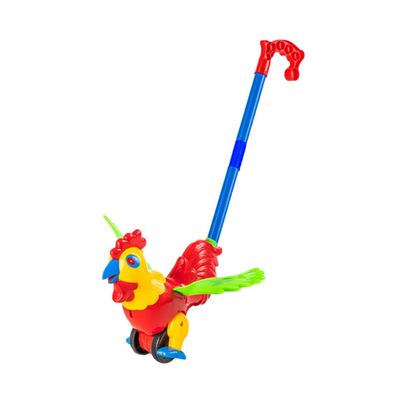 Uonlytech Walker Cart Push and Pull Rooster for Detachable Animal Walker with Swinging Development of Balance and Coordination Cognitive Plaything for Boys Random Color