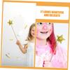 Toyvian 4Pcs Gold Star Fairy Wands Party Sticks for Birthday and Costume Play Glitter Sequin Design for Fairy Angel Elf Dress-up and Festival Decorations view 4