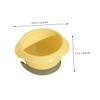 Mikinona Portable Suction Bowl with Detachable Suction Cup Food-grade Tableware Leak-resistant and Easy to Clean for Safe Odorless Material in Yellow view 3