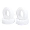 SPYMINNPOO 4pcs Wheel Tire Inserts, 1.55 Inch Silicone Tire Foam Double Layer Hollow Tires Inserts for RC Car Accessories (White) view 1