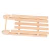 Abaodam Scale Wooden Miniature Sled for Dollhouse Christmas Scene Model DIY Paintable Rustic Snow Sleigh Ornament Craft Accessory for Mini Figurines and Home Layout Decor view 1