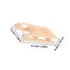 Abaodam Scale Wooden Miniature Sled for Dollhouse Christmas Scene Model DIY Paintable Rustic Snow Sleigh Ornament Craft Accessory for Mini Figurines and Home Layout Decor view 2