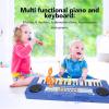 Eujgoov Portable Folding Piano 37 Keys 8 Tones 8 Rhythms for Beginner Keyboard, 6 Demo Songs Electronic Keyboard Kit with 2 Speakers view 2