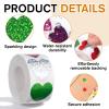1000Pcs Heart Stickers 1Inch Valentines Day Self Adhesive Stickers Glitter Colored Heart Shaped Sticker Roll for Envelope Seal Birthday Wedding view 3