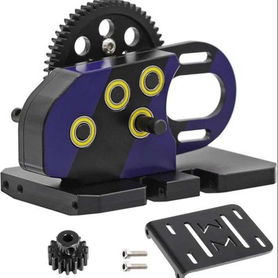 AMK 1/10 Overdrive 30% Metal Differential Transmission with Skid Plate for RC Crawler Gspeed Compatible with Printer Supplies(Purple)