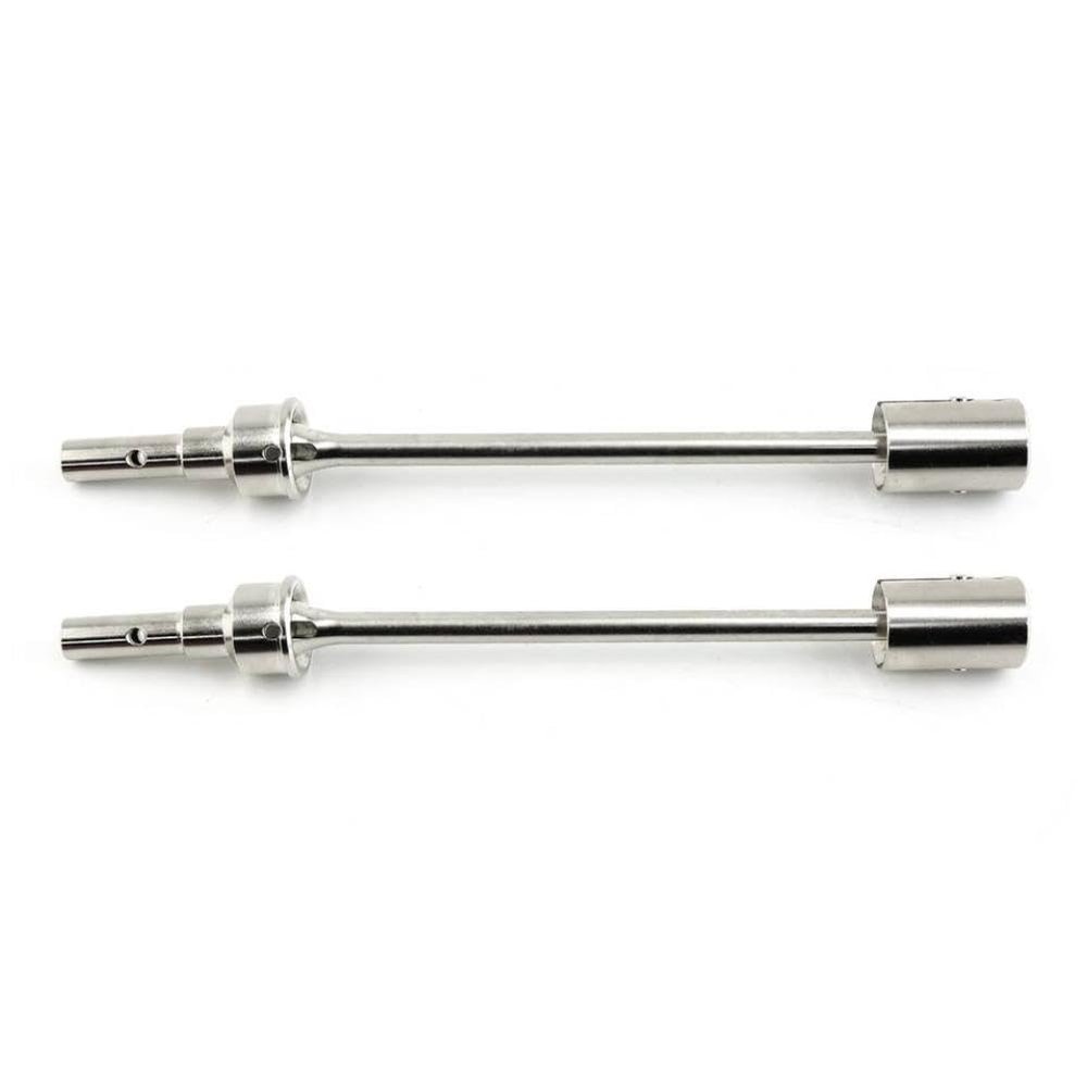 2/4pcs Steel Driveshaft Drive Shaft and Drive Cup Compatible with RC Car Parts 1 10 Scale Models for Part Number 86086-4 2.0 VXL(2pcs Silver)