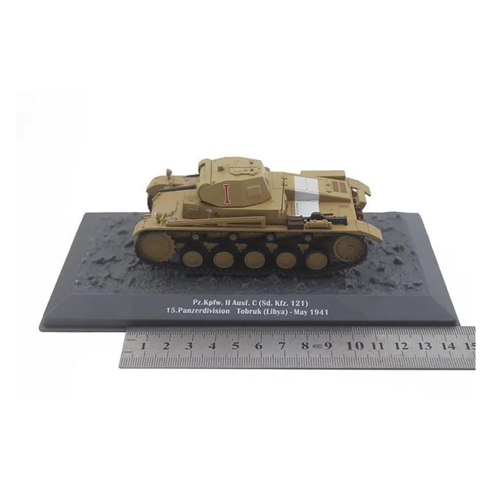 1/43 for Pz.Kpfw.II Ausf.C Tank C Type X Military Car Model Alloy Play Vehicles Scene Display