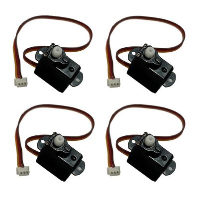 3.7V-6V GS-2502 Nano Servo 2g Steering Gear Compatible With JST Interface Works With RC Indoor Model Aircraft Airplane Engine Spare Parts(4pcs)